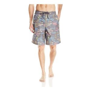 Speedo Mens Tropical Striped Swim Bottom Small